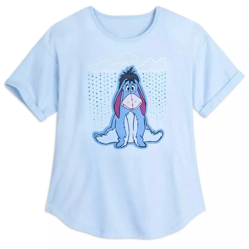 Disney Kids Sky Blue Eeyore Short Sleeve Tee
